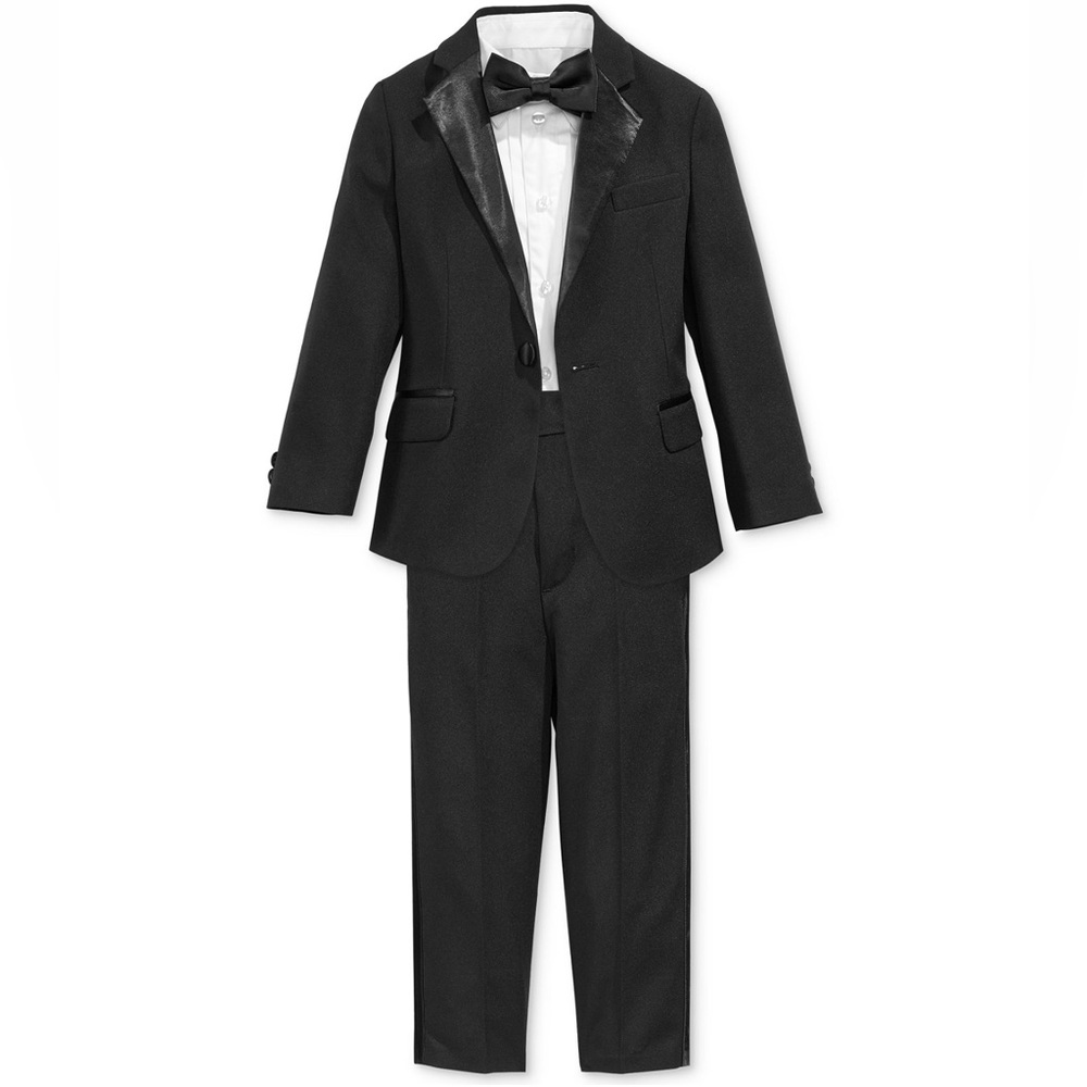 Boys Size 7 Nautilus Boys Tuxedo - Black